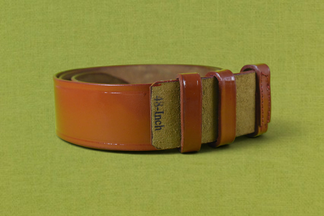 DUTYSOLE Officer Leather Belt - Tan | Tactical Military Police Leather Belt | Unisex