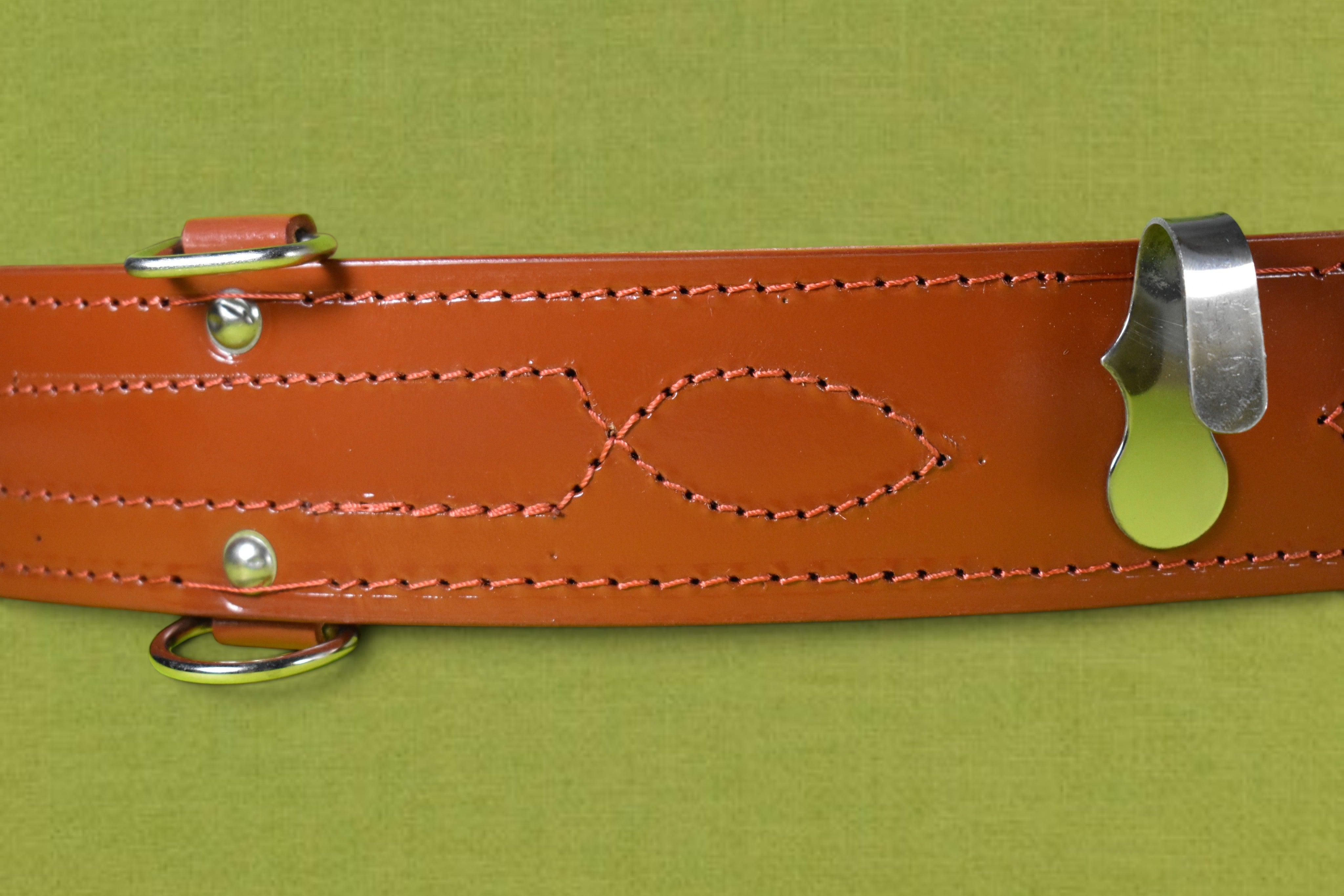 DUTYSOLE Officer Leather Cross Belt - Tan | Tactical Military Police Leather Cross Belt | Unisex