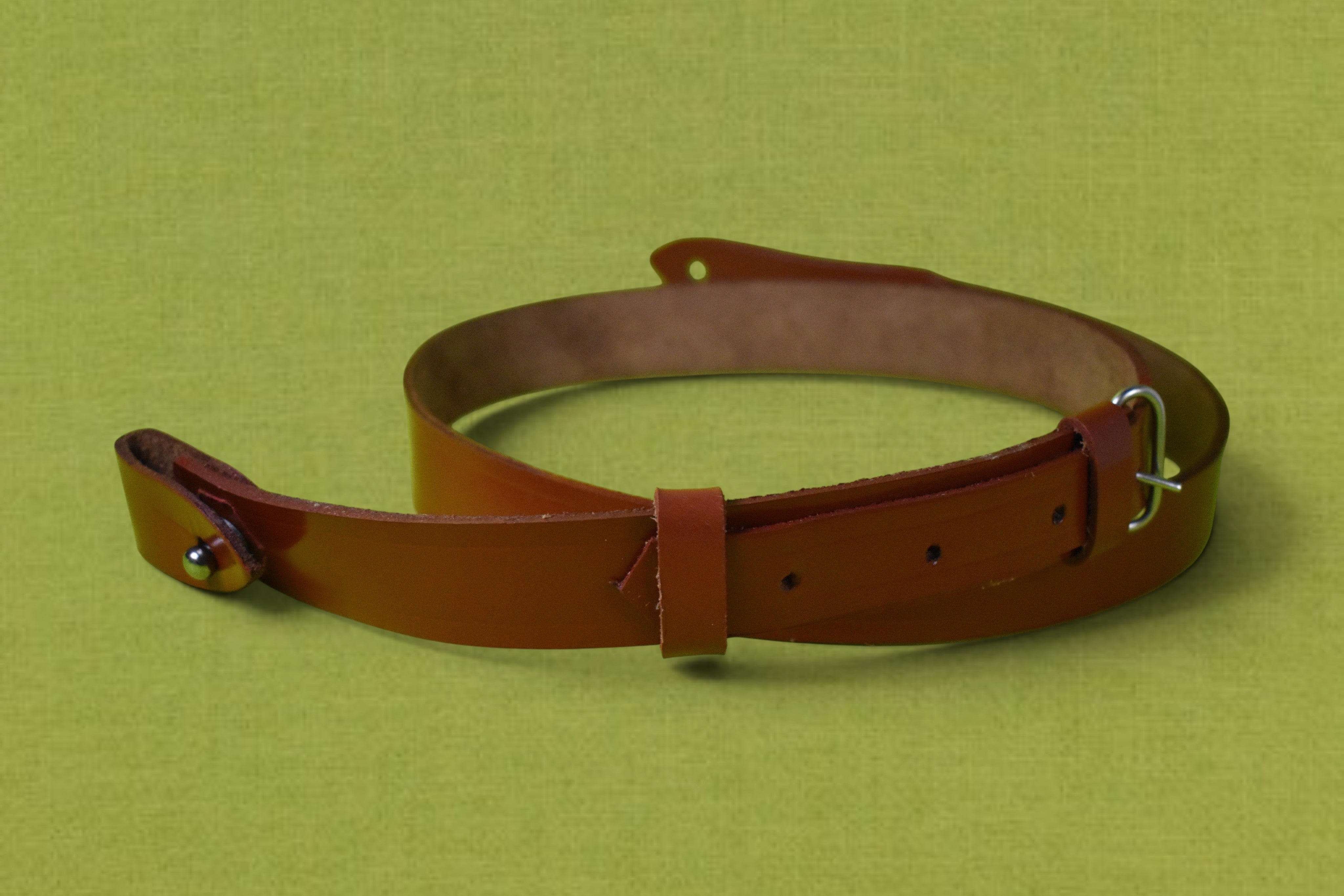 DUTYSOLE Officer Leather Cross Belt - Tan | Tactical Military Police Leather Cross Belt | Unisex
