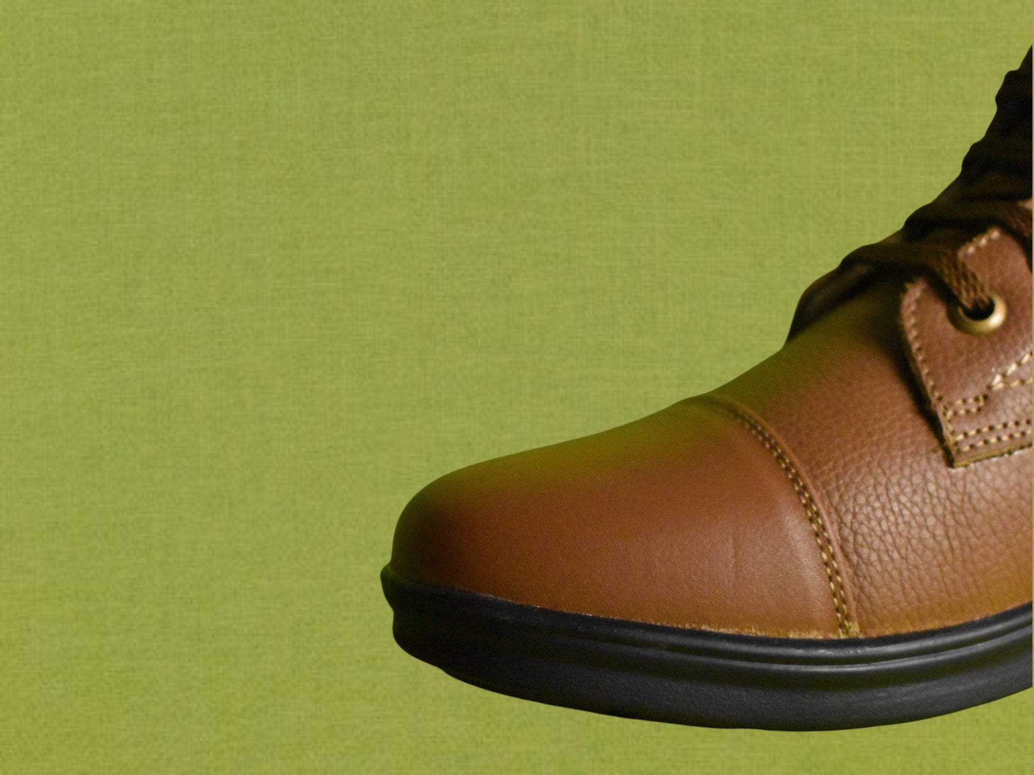 DUTYSOLE Premium Leather Marshall Boots - Tan | Tactical Military Police Lace-Up Ankle Boots with Side Zipper | Unisex