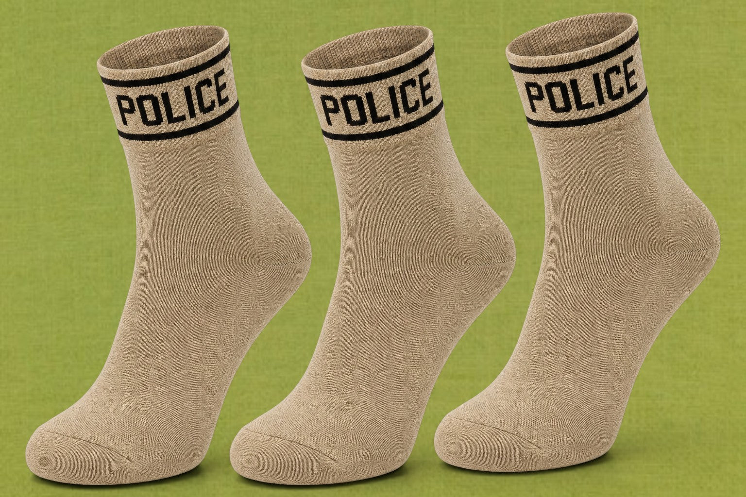 DUTYSOLE Officer Socks - Desert Tan | Free Size Pack of 9 | Unisex