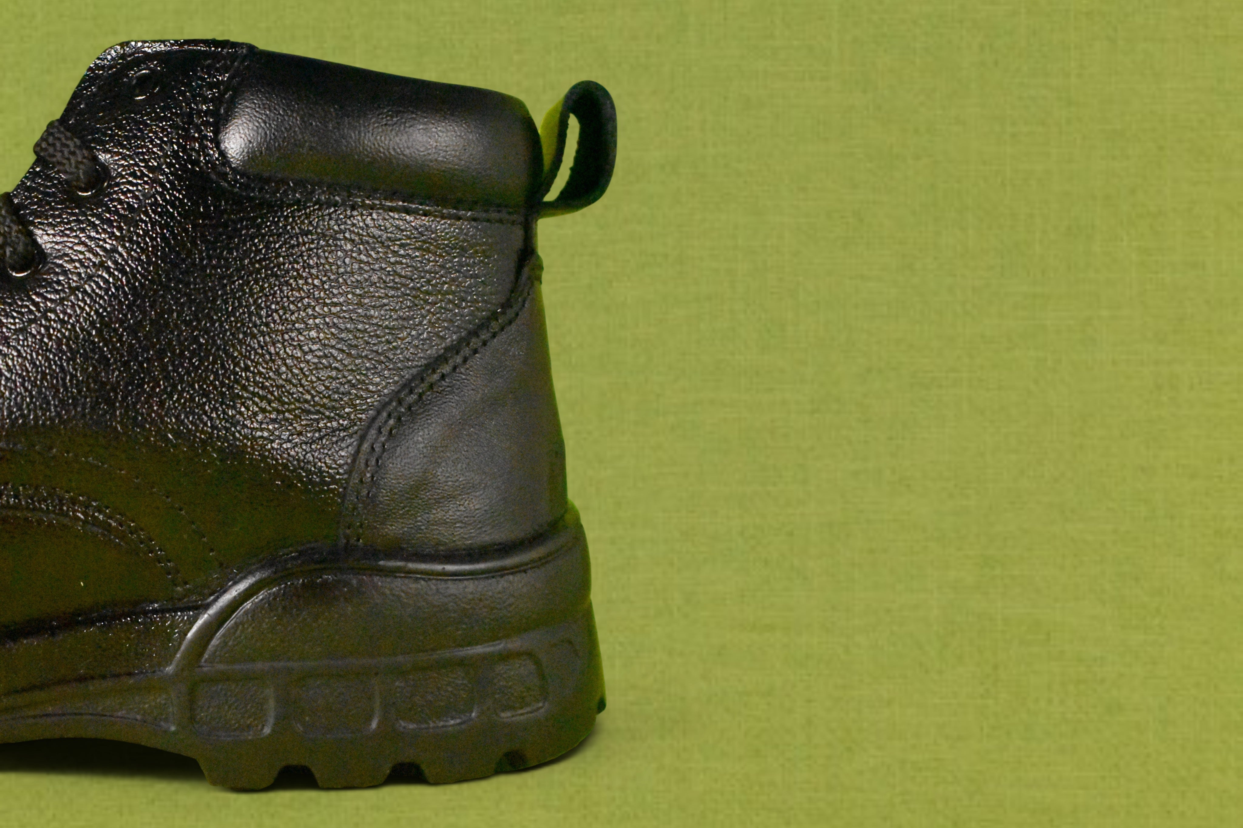 DUTYSOLE Premium Leather Combat Boots - Black | Tactical Military Police Lace-Up Ankle Boot | Unisex