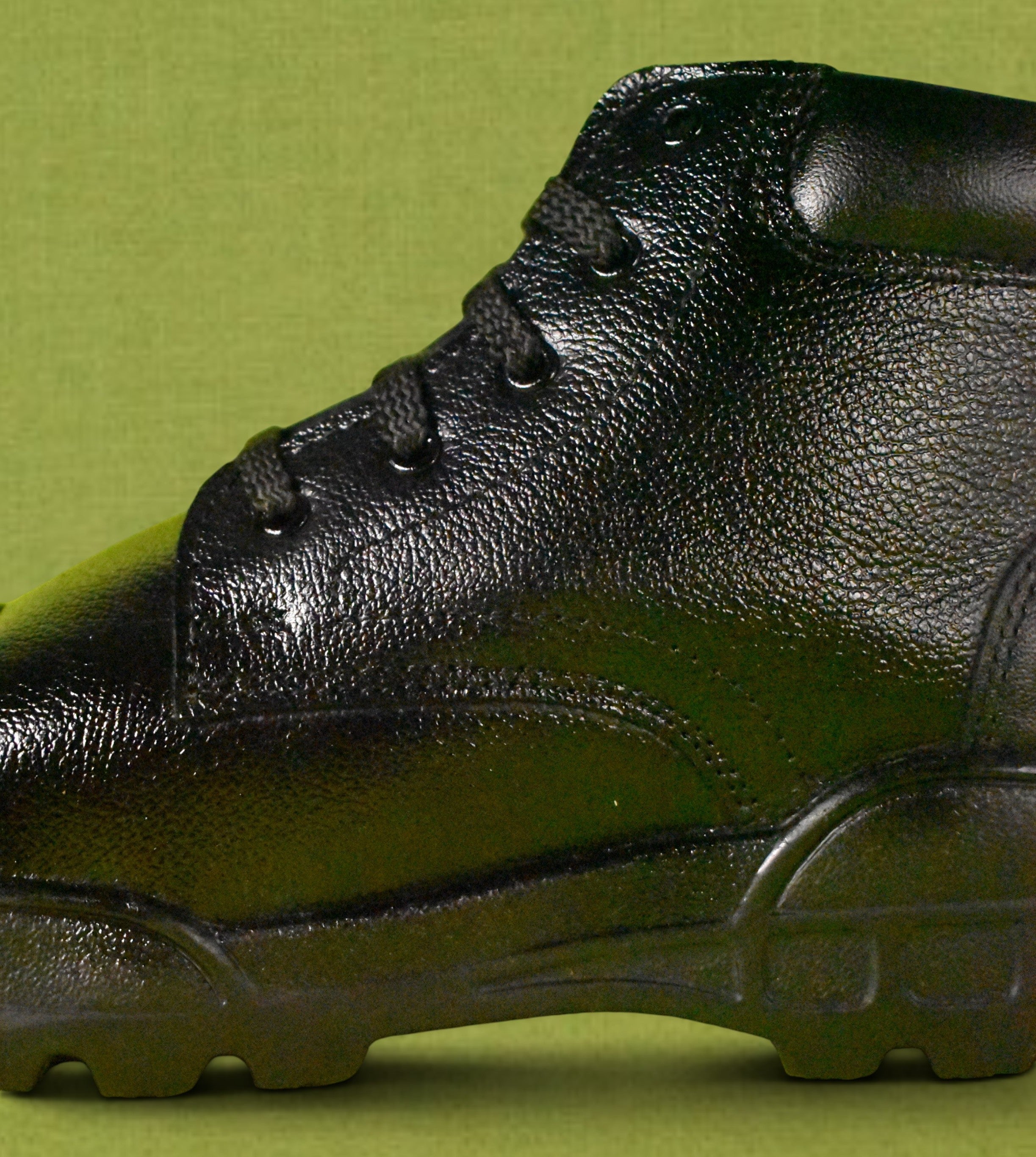 DUTYSOLE Premium Leather Combat Boots - Black | Tactical Military Police Lace-Up Ankle Boot | Unisex
